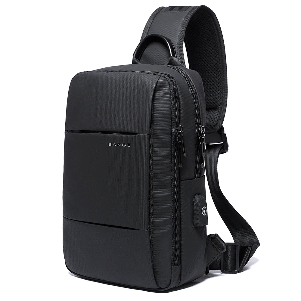 boy chest cheap black polyester men sling chest bags crossbody shoulder mini small mens sling bag