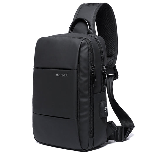 boy chest cheap black polyester men sling chest bags crossbody shoulder mini small mens sling bag