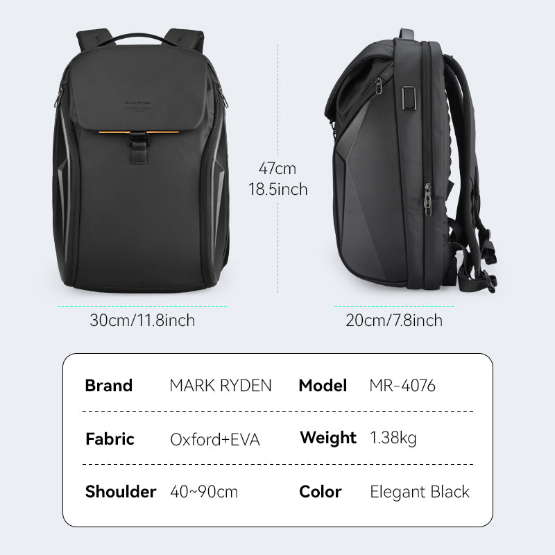 Mark Ryden Factory Hot Sale Multifunctional Men's Backpack Laptop Bag Work Travel Shoulder Bag