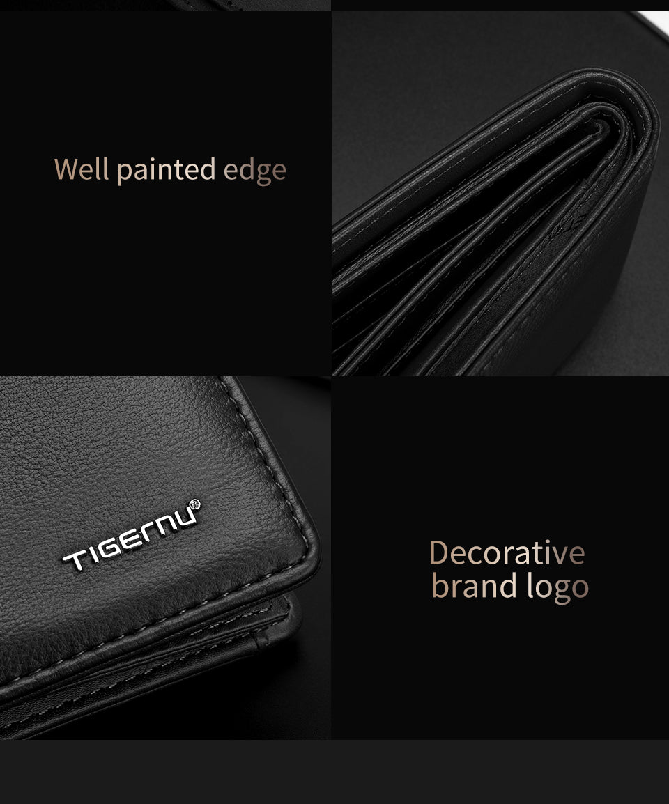 Tigernu Classic Fashion Category Storage 6.1-inch PU Easy Carrying Waterproof Scratch Resist Simple Universal Versatile Men's Wallet