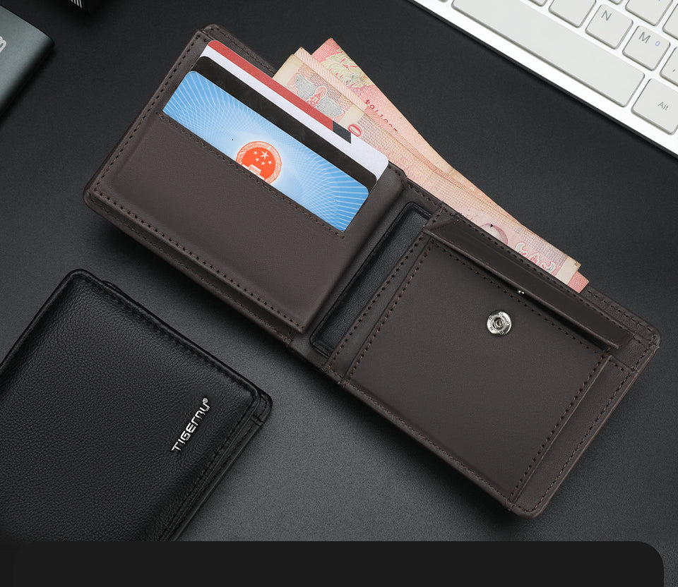 Tigernu Classic Fashion Category Storage 6.1-inch PU Easy Carrying Waterproof Scratch Resist Simple Universal Versatile Men's Wallet