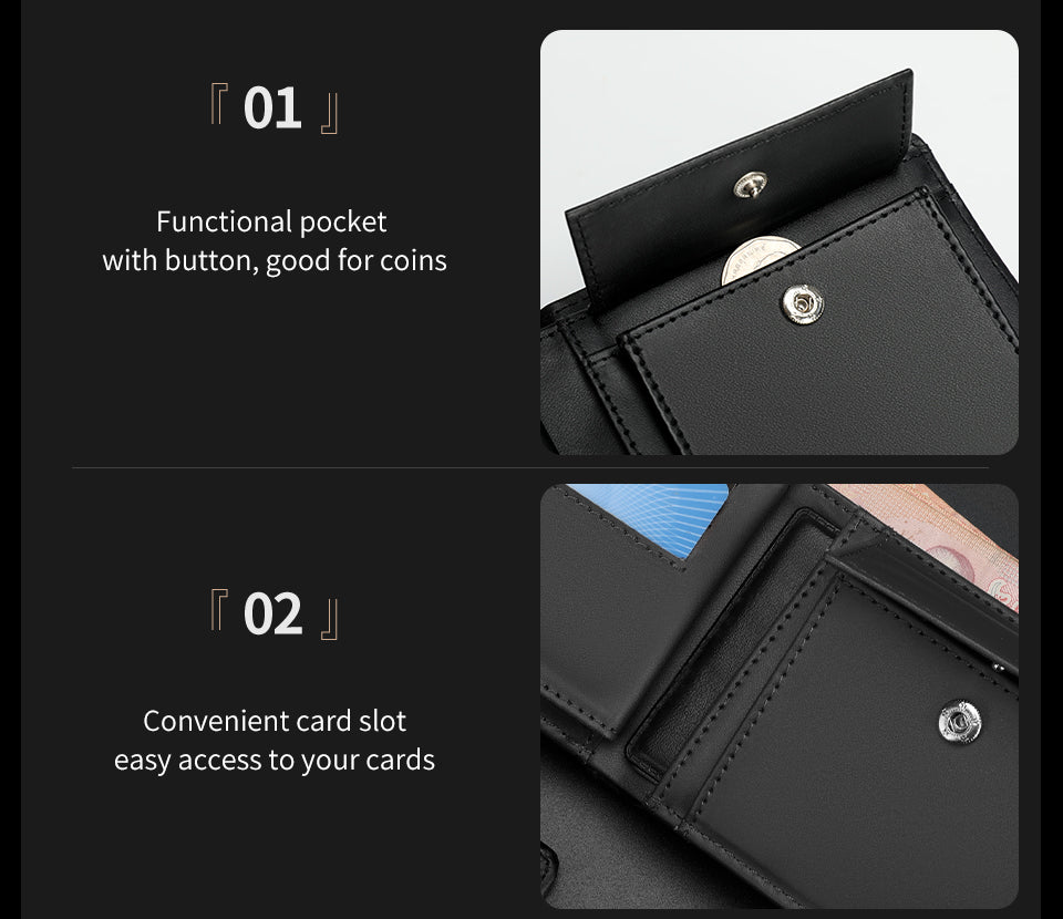 Tigernu Classic Fashion Category Storage 6.1-inch PU Easy Carrying Waterproof Scratch Resist Simple Universal Versatile Men's Wallet