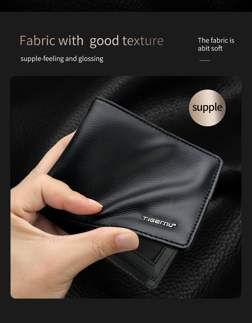 Tigernu Classic Fashion Category Storage 6.1-inch PU Easy Carrying Waterproof Scratch Resist Simple Universal Versatile Men's Wallet