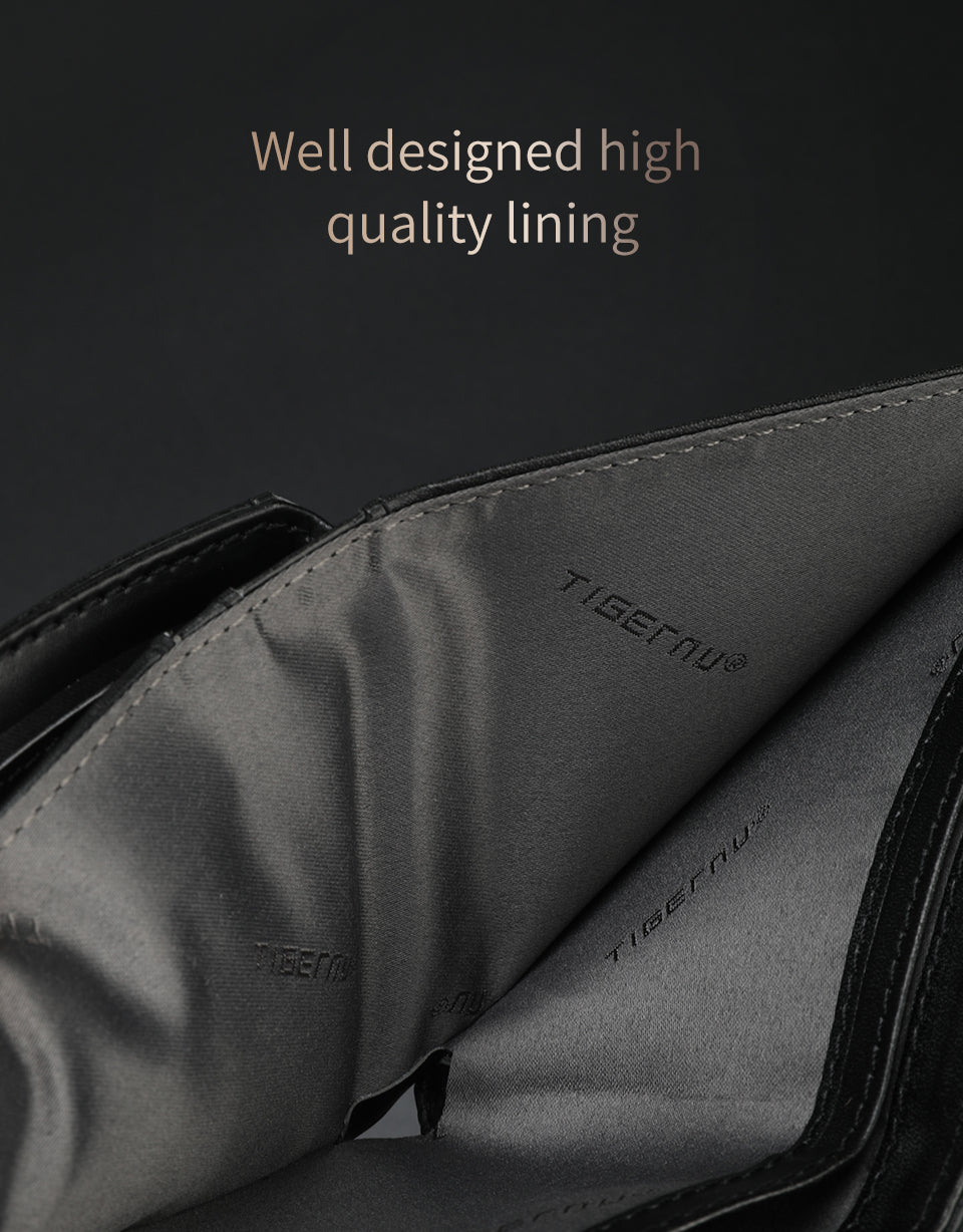 Tigernu Classic Fashion Category Storage 6.1-inch PU Easy Carrying Waterproof Scratch Resist Simple Universal Versatile Men's Wallet