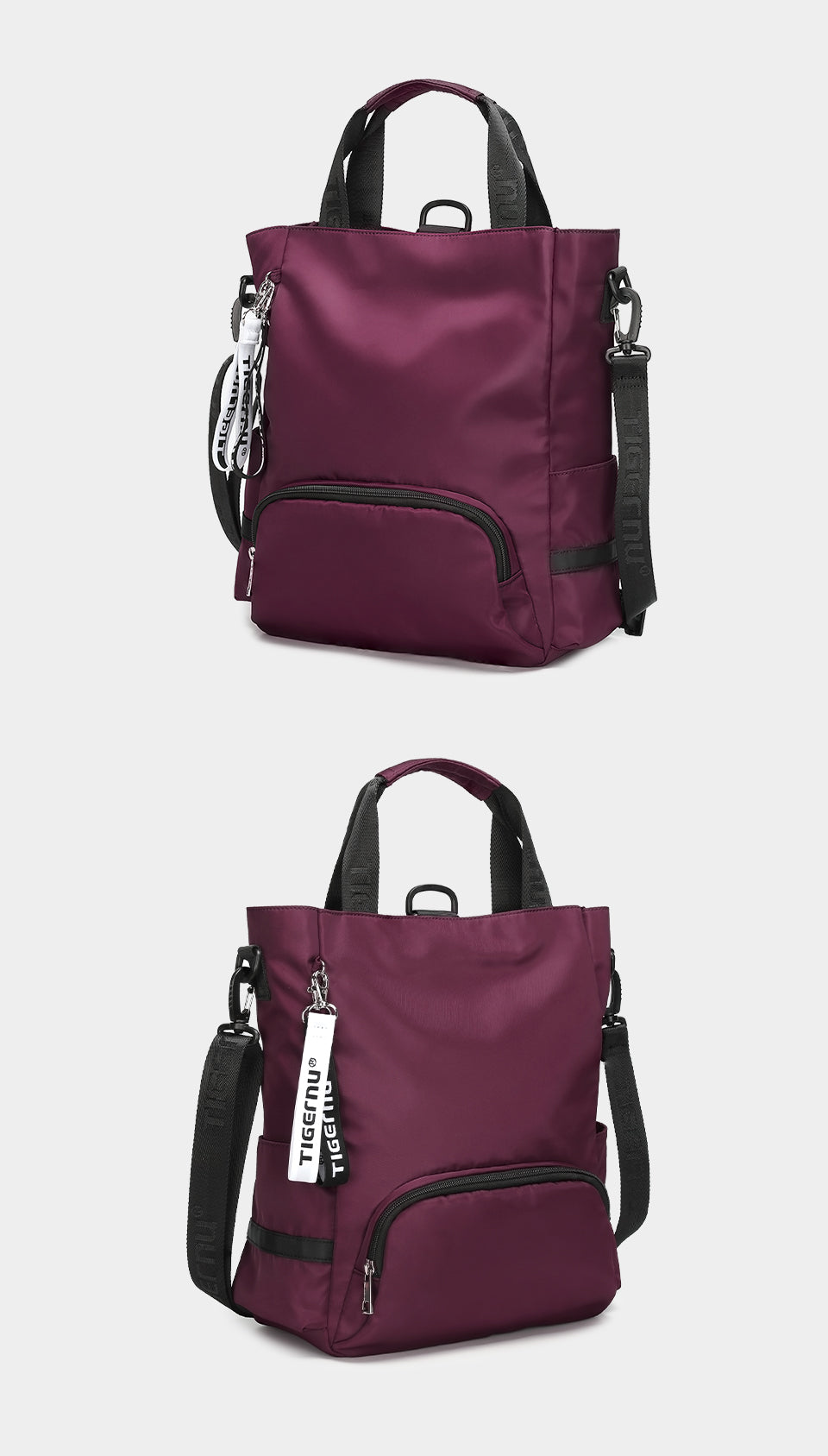 Tigernu Minimalist 14 Inch Laptop Nylon Fashionable Daily Commuting Outdoor Hiking Travel School Women's Backpack Laptop Backpack