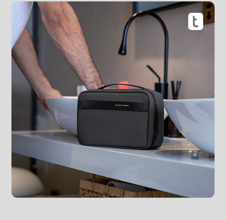 Mark Ryden Travel Toiletry Bag Men's Business Trip Gods Dry Wet Separation Fitness Bath Bag Waterproof Makeup Storage Bag
