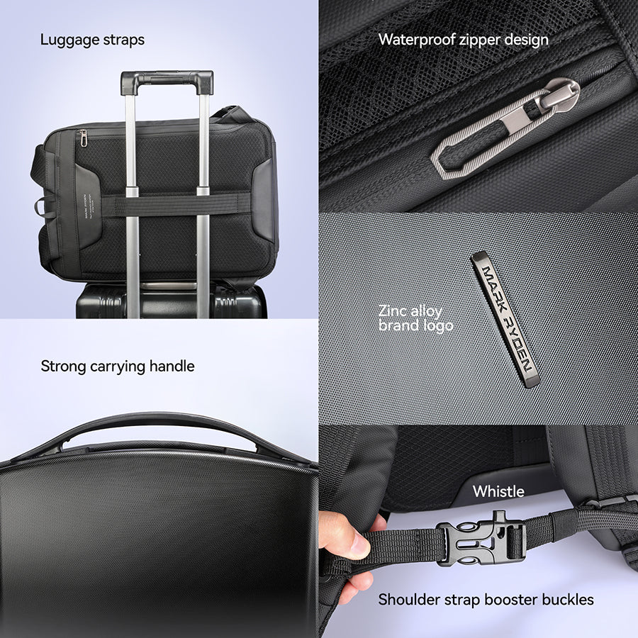 Mark Ryden Factory Hot Multi-layer Space Computer Backpack Men's Anti-theft Pocket Bag Waterproof Laptop Bag