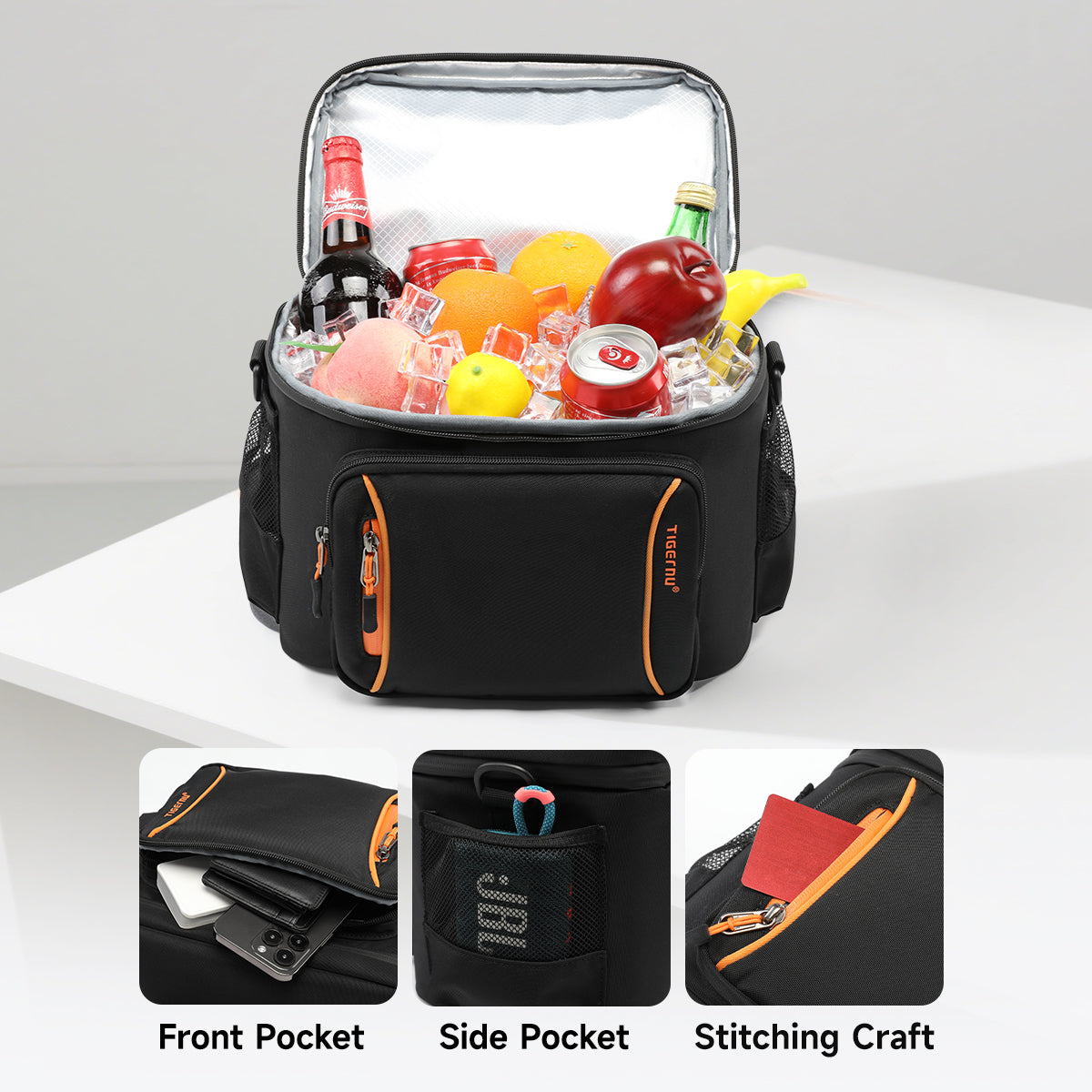 Tigernu High Quality Custom Logo Portable Cooler Bags Multifunctional Heat Cold Preservation Picnic Bag Outdoor Camping Backpack