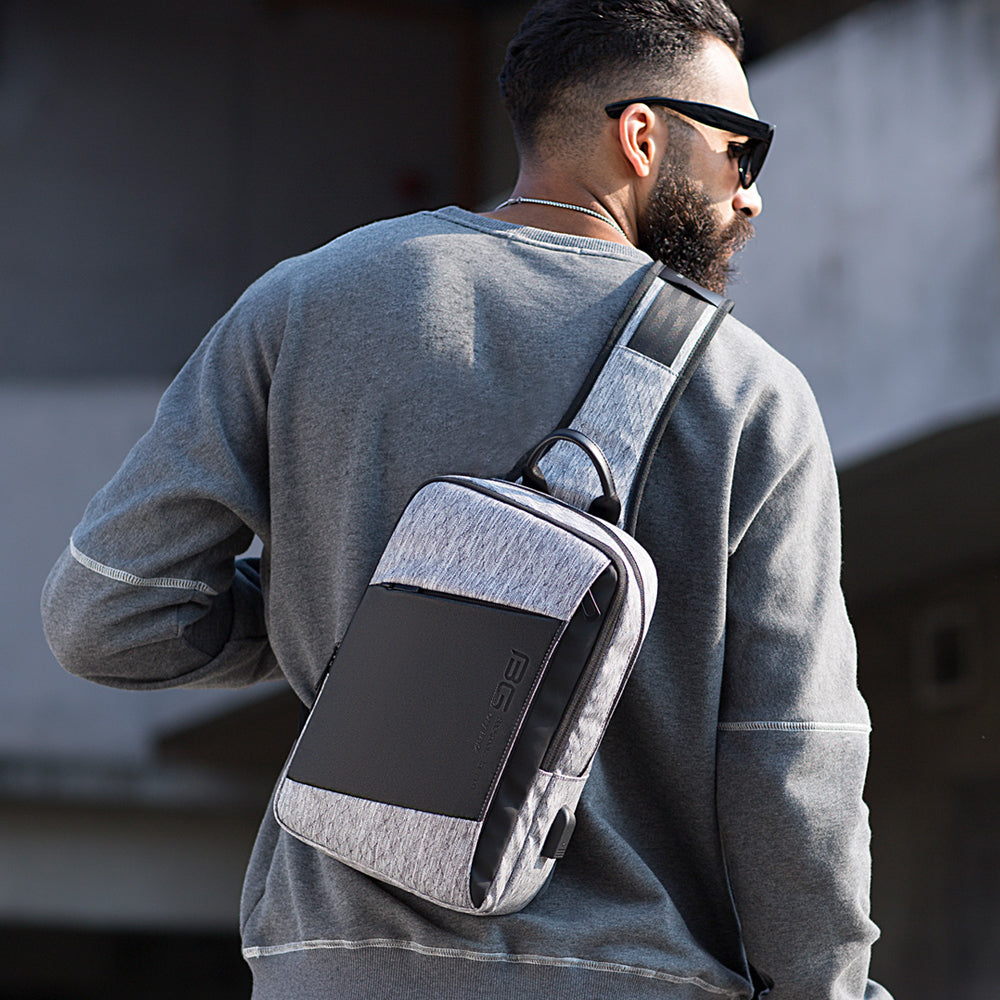 Factory Bange new waterproof oxford wholesale anti theft custom korean crossbody sling bag men sling bag