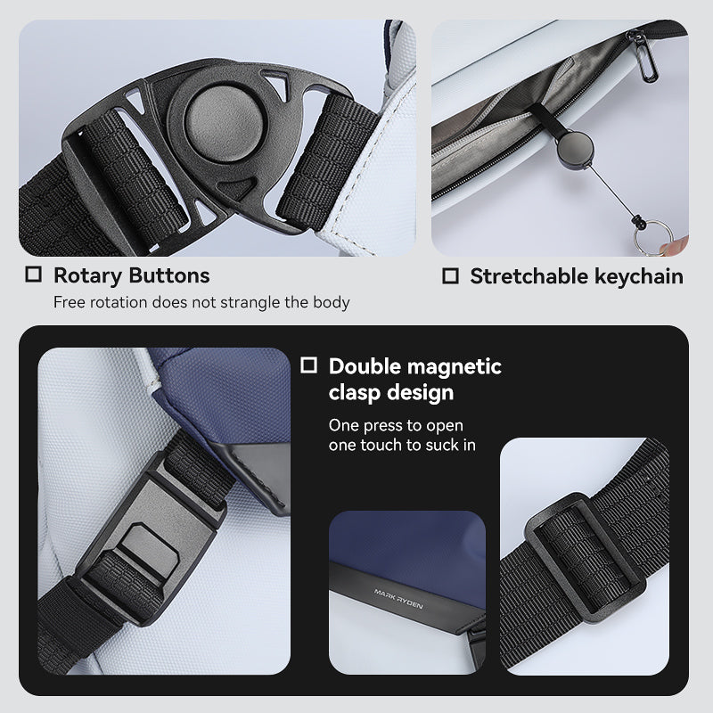 Mark Ryden Selling Explosive Men's Crossbody Bag Sports Cycling wholesale crossbody bag