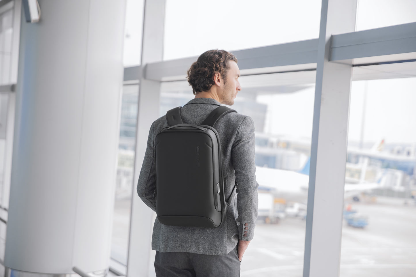 Mark Ryden Wholesale Luxury Travel Laptop Carry on Backpacks Travel Laptop 17&15.6 Bags for Men Thin Business Backpack