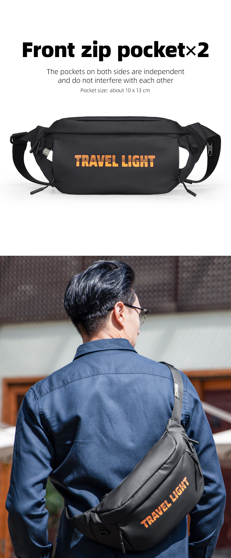 Mark Ryden Factory Hot New Shoulder Satchel Sports Fanny Pack Men's logo Customization Sling Bag