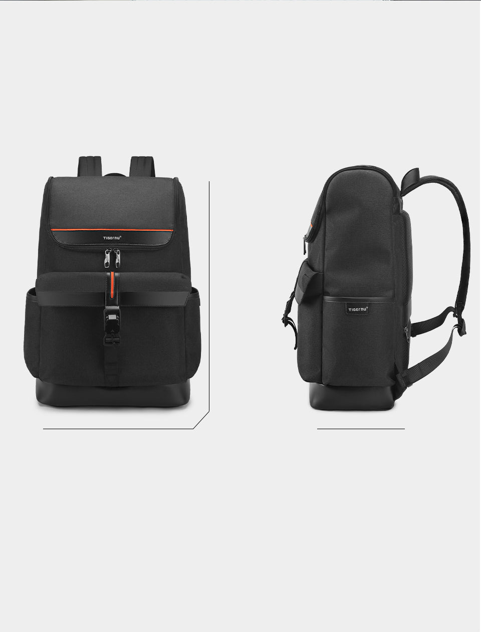 Tigernu 15.6 inch roll top bagpack man multifunctional travel bag for college boys