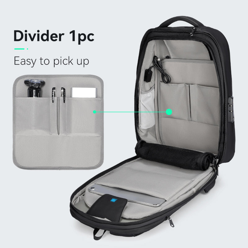 Mark RydenAnti-theft Combination Loc Men's Shoulder Backpack Diamond Cut Fashion Trend Computer Bags for Laptop