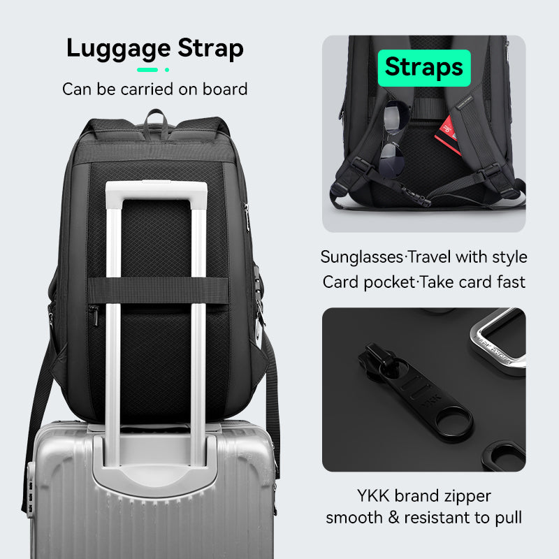 Mark RydenAnti-theft Combination Loc Men's Shoulder Backpack Diamond Cut Fashion Trend Computer Bags for Laptop