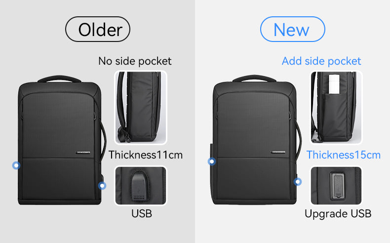 Mark Ryden Bags for Laptop Black Backpack Men Light Laptop Bags High Quality School Backpack