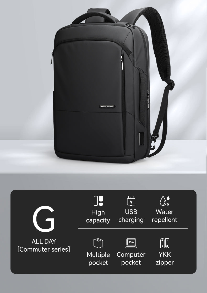 Mark Ryden Bags for Laptop Black Backpack Men Light Laptop Bags High Quality School Backpack