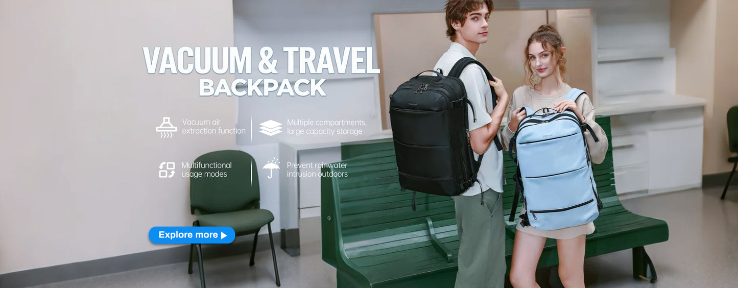 TIGERNU Expansion Layer 17 Inch Breathable Honeycomb Backboard Anti-theft Rainstorm Waterproof Travel Vacuum Backpack