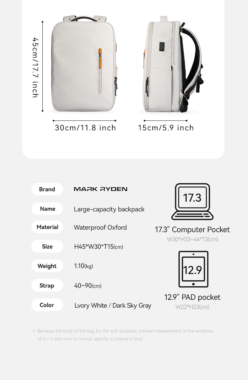 Mark Ryden Travel Shoulder Backpack Short Trip Travel Bag Large Capacity Computer Trip Luggage Bag Mochila Deportiva