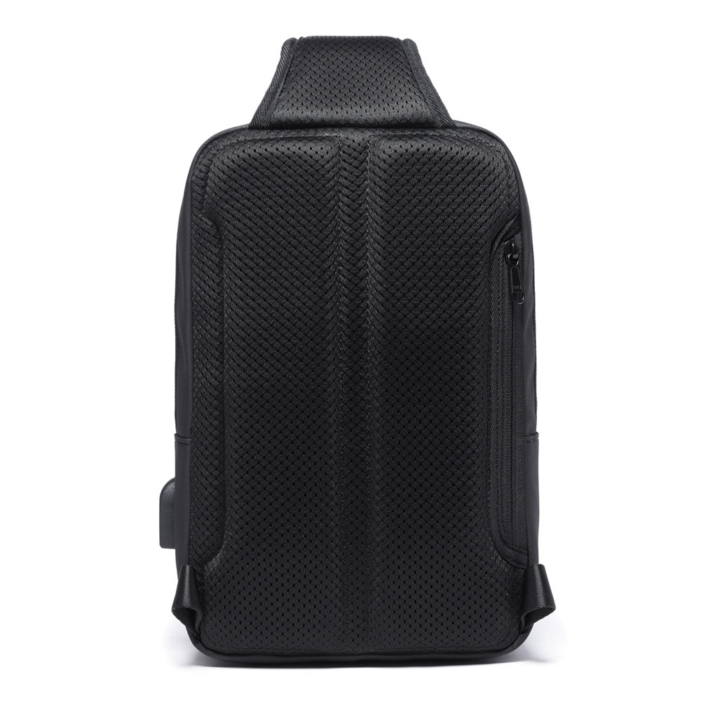 boy chest cheap black polyester men sling chest bags crossbody shoulder mini small mens sling bag