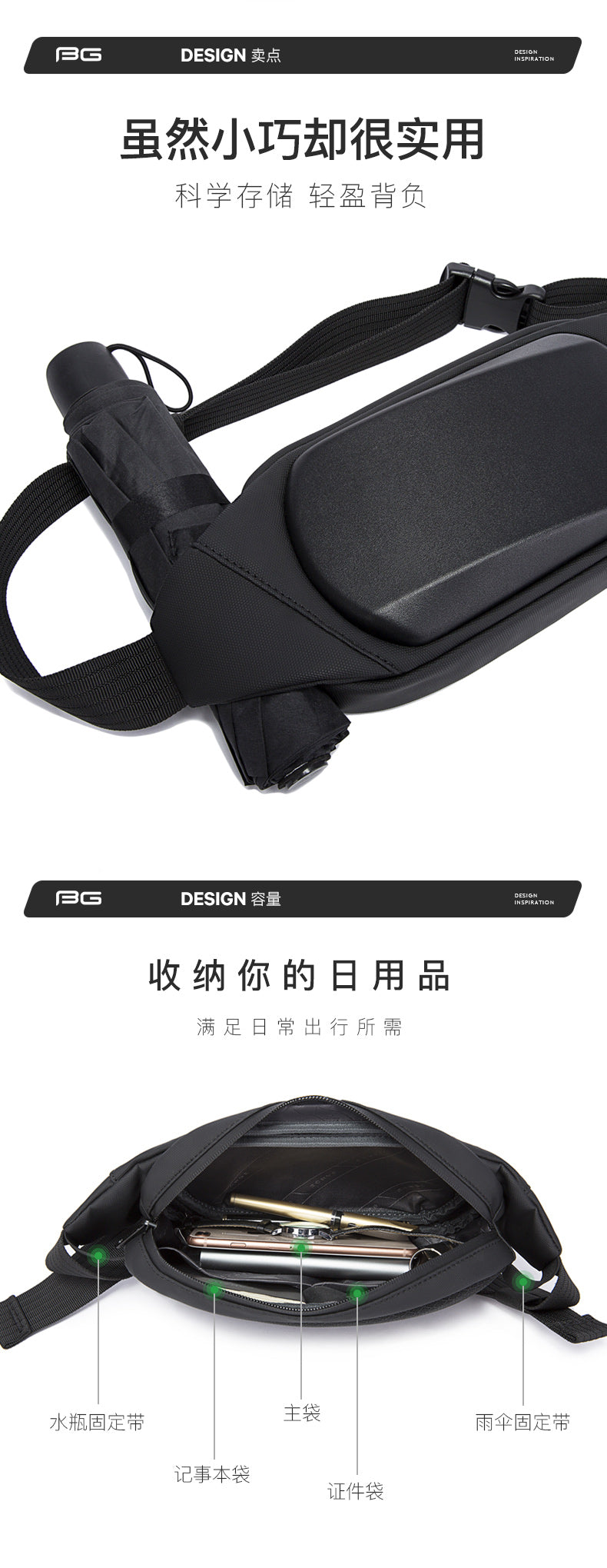 bange crossbody anti theft customize men korean sling bag