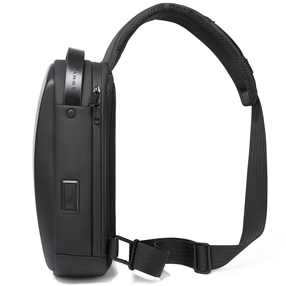 BANGE usb men travel outdoor waterproof portable men small shoulder crossbody sling bag crossbody sling bag