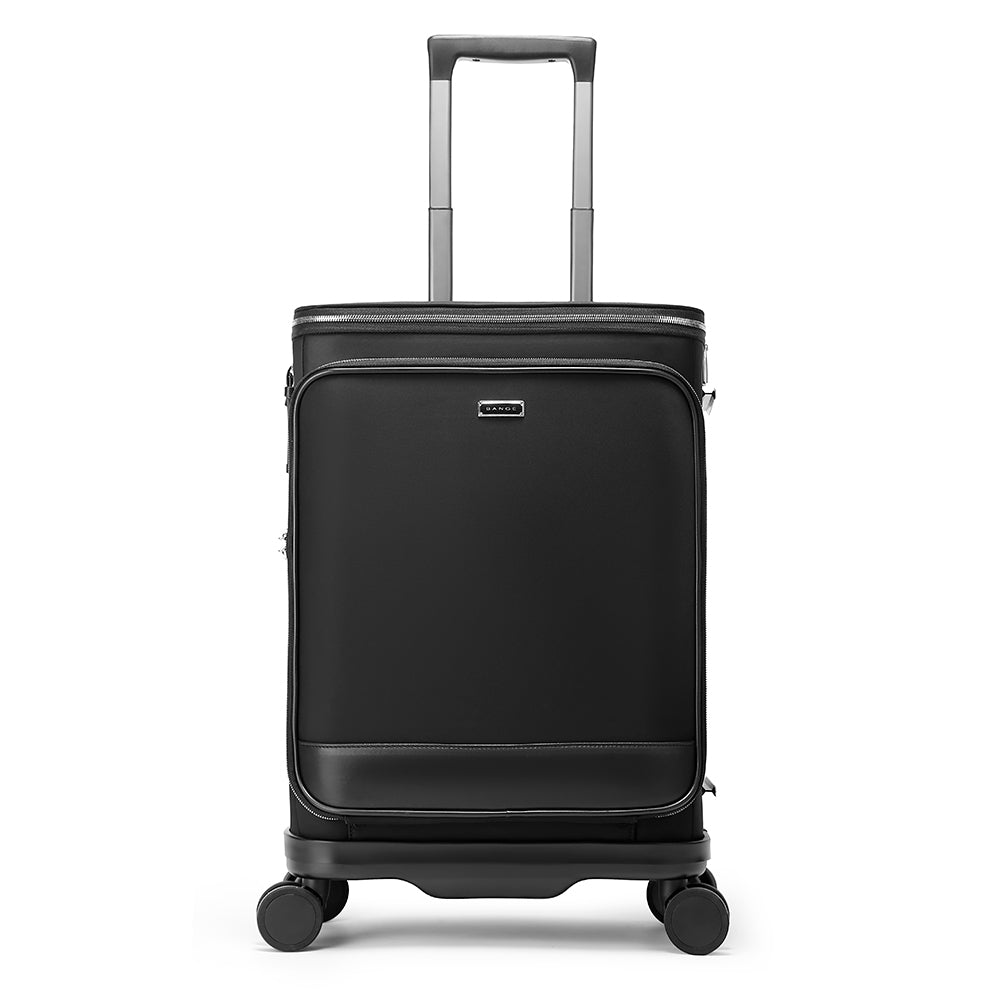 ANGE Unisex 360 Degree Silent Glide Wheels TSA Lock Premium 20inch Carry on Multifunction Travel Luggage
