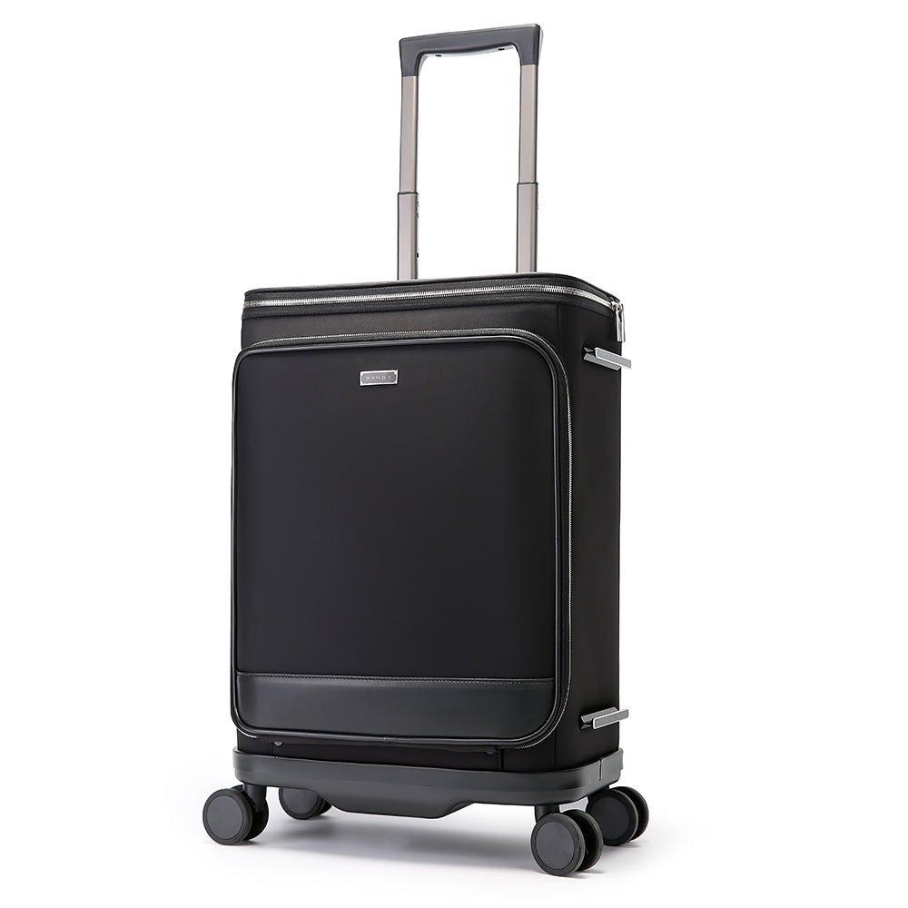 ANGE Unisex 360 Degree Silent Glide Wheels TSA Lock Premium 20inch Carry on Multifunction Travel Luggage