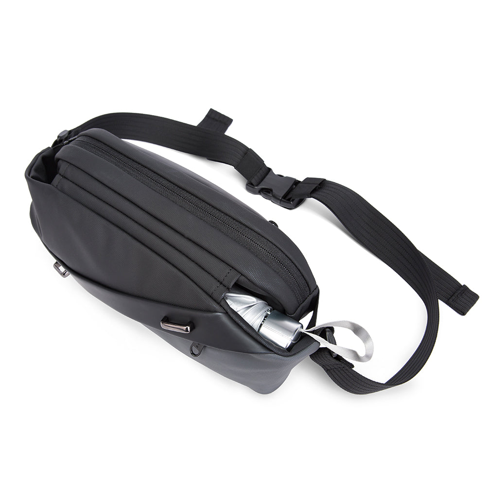 stylish waterproof black men crossbody bags sling custom sling bag men korean style sling bag