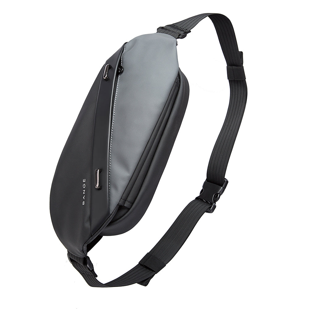 stylish waterproof black men crossbody bags sling custom sling bag men korean style sling bag