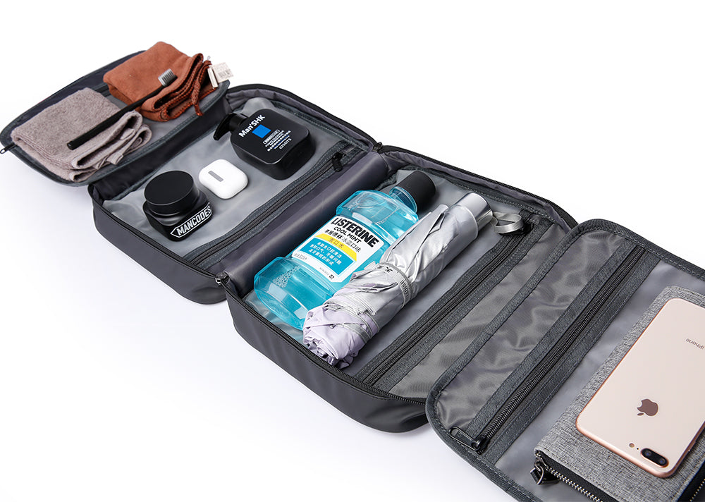 hanging travel toiletry bag