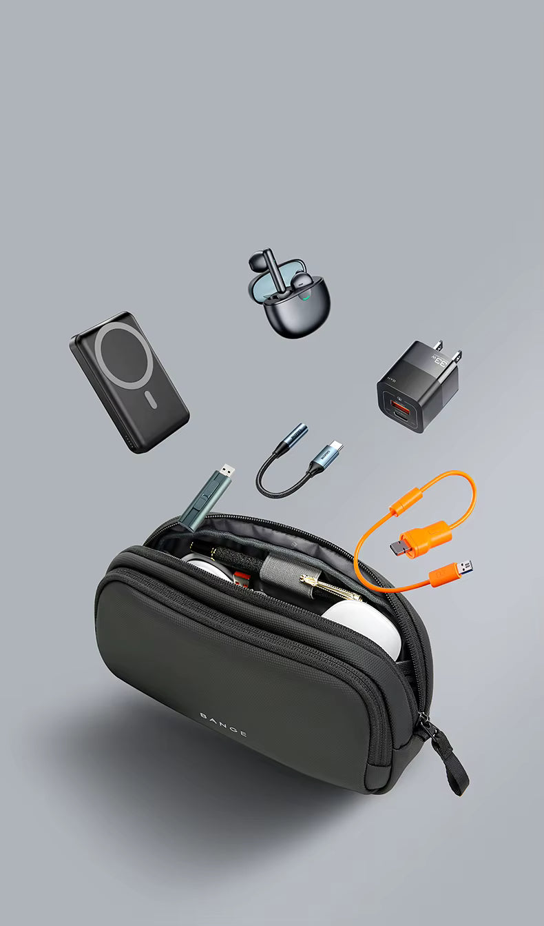 light waterproof unisex digital USB cable storage hand bag x size