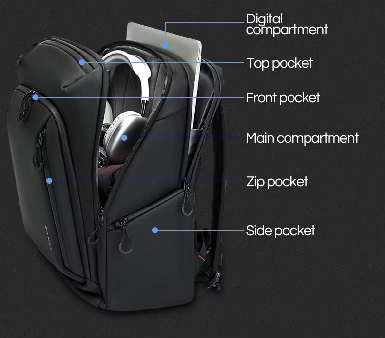 BANGE Luxury New Waterproof Camera Backpack with Zipper Closure Durable Multifunctional DSLR Photography Gear