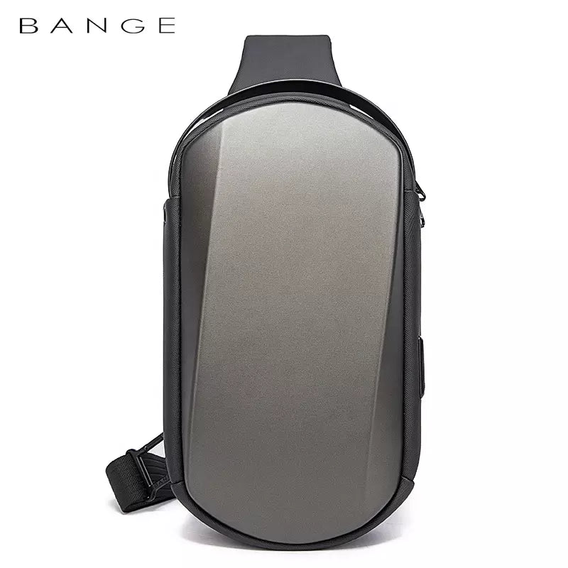 BANGE usb men travel outdoor waterproof portable men small shoulder crossbody sling bag crossbody sling bag