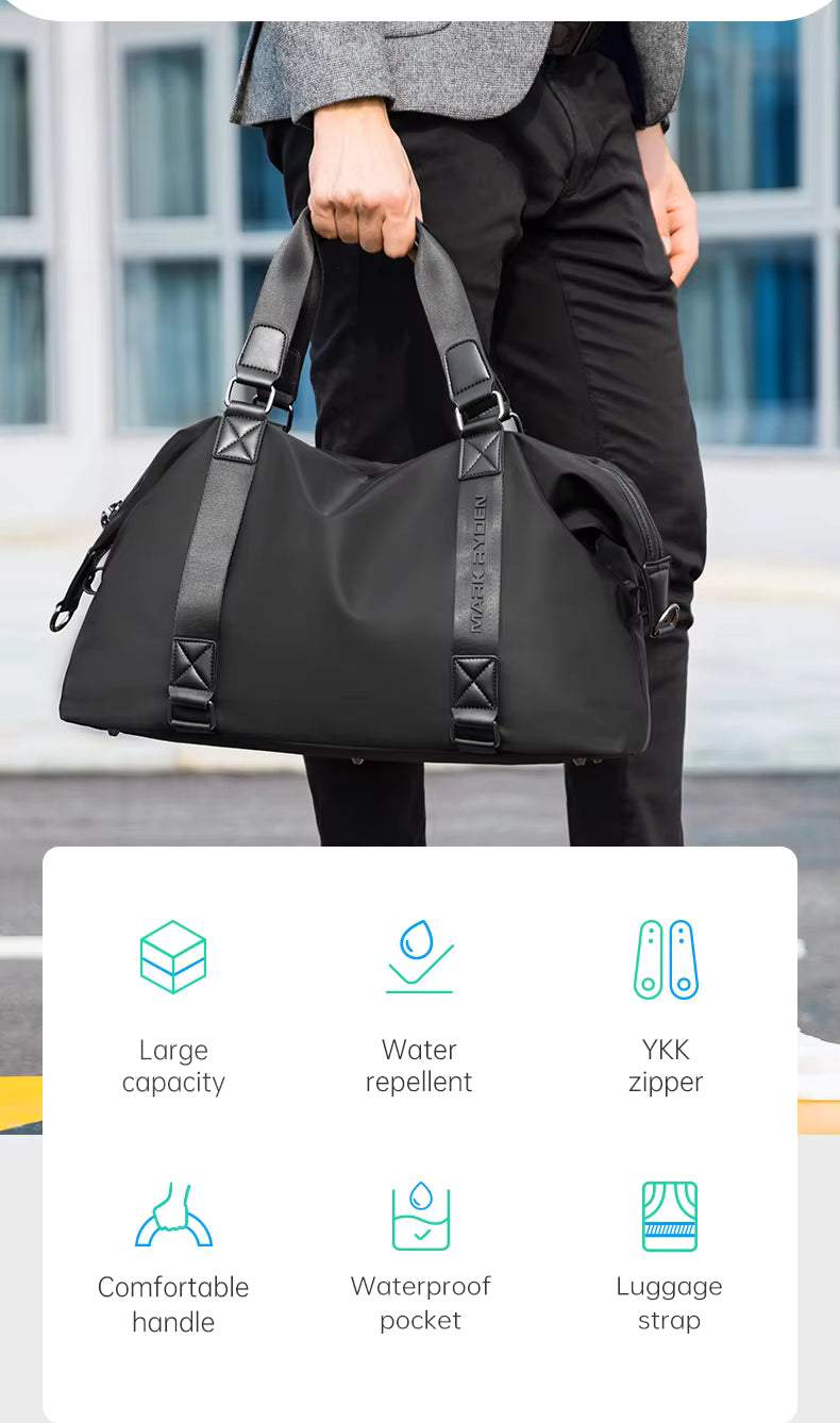 Mark Ryden Wholesale Water Resistant Large Capacity Men Luggage Sports Gym Bag Light Weight Handbags for Travel