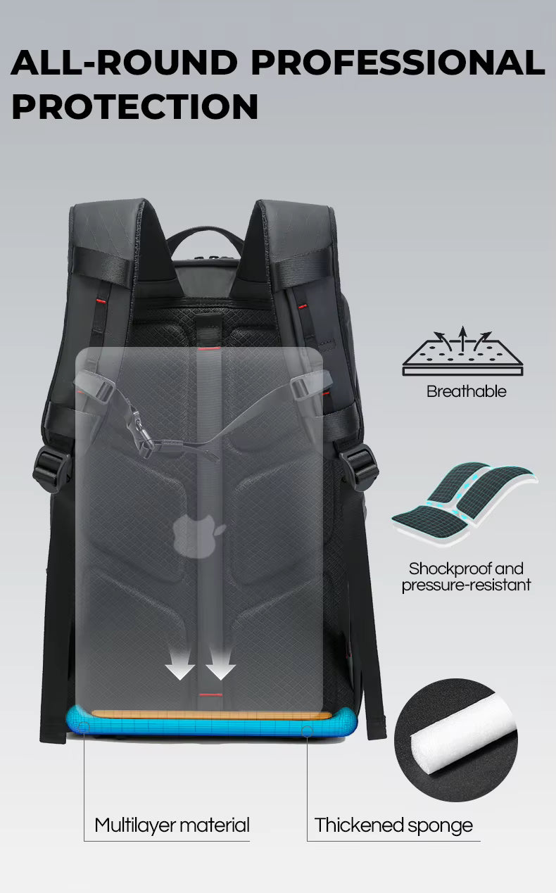 BANGE Luxury New Waterproof Camera Backpack with Zipper Closure Durable Multifunctional DSLR Photography Gear