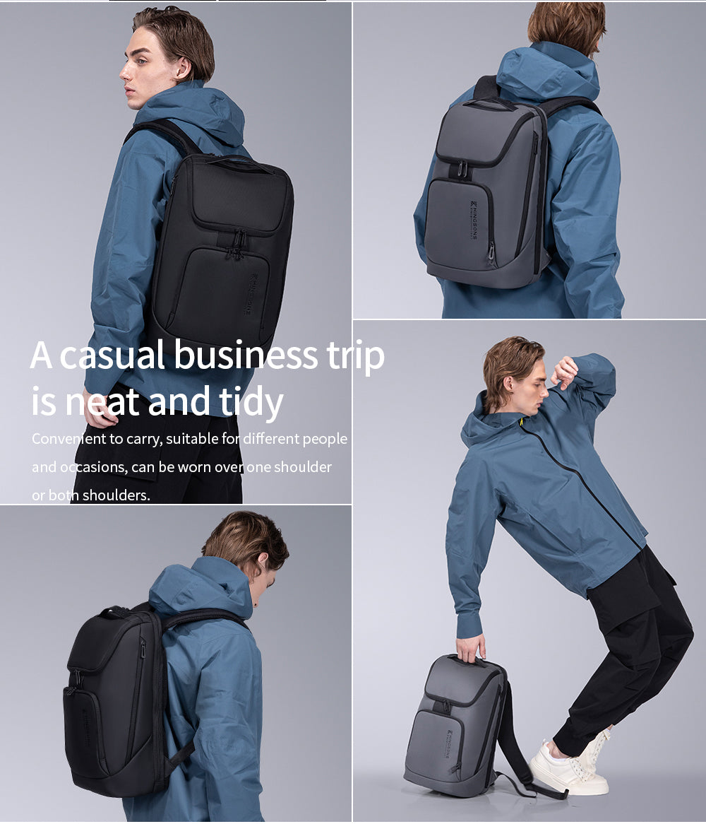 Kingsons Durable Casual Lightweight Waterproof Foldable ultra Slim Laptop Backpack Computer Laptop Bag