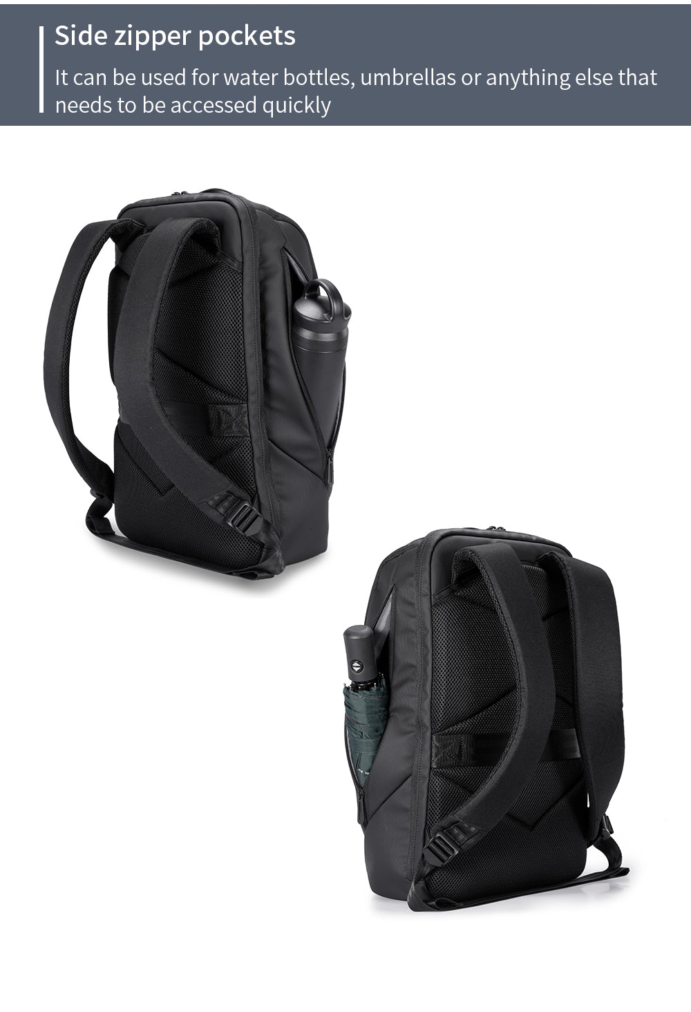 Kingsons Durable Casual Lightweight Waterproof Foldable ultra Slim Laptop Backpack Computer Laptop Bag