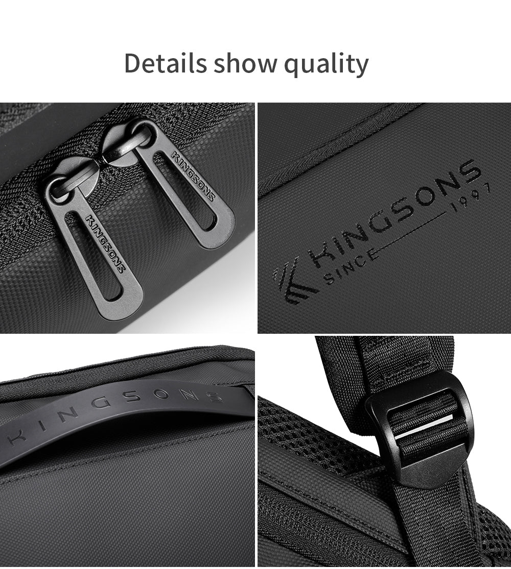 Kingsons Durable Casual Lightweight Waterproof Foldable ultra Slim Laptop Backpack Computer Laptop Bag
