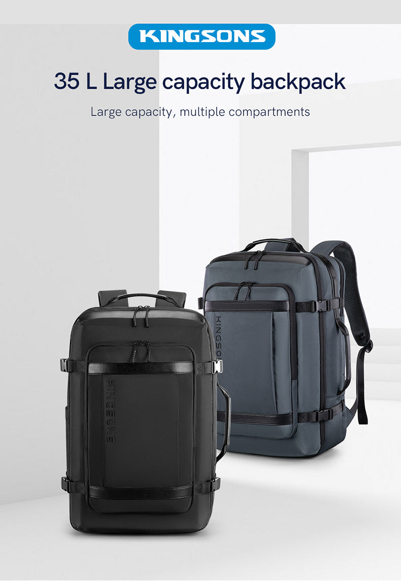 Kingsons Travel Backpack 45L Large Capacity Hiking Backpack 17.3 Inch Laptop Trekking Backpack for Sports Outdoor Camping