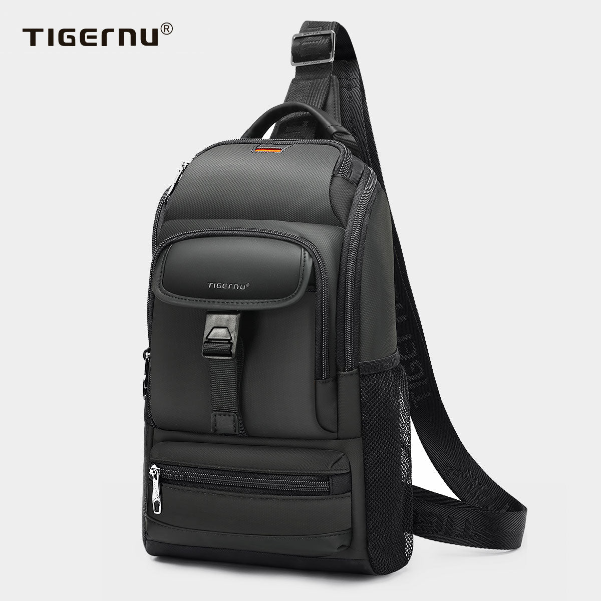 TIGERNU Large Capacity 9.7 Inch Nylon Lightweight Wear-Resistant Waterproof Outdoor Sports Men's Messenger Bag Crossbody Bags
