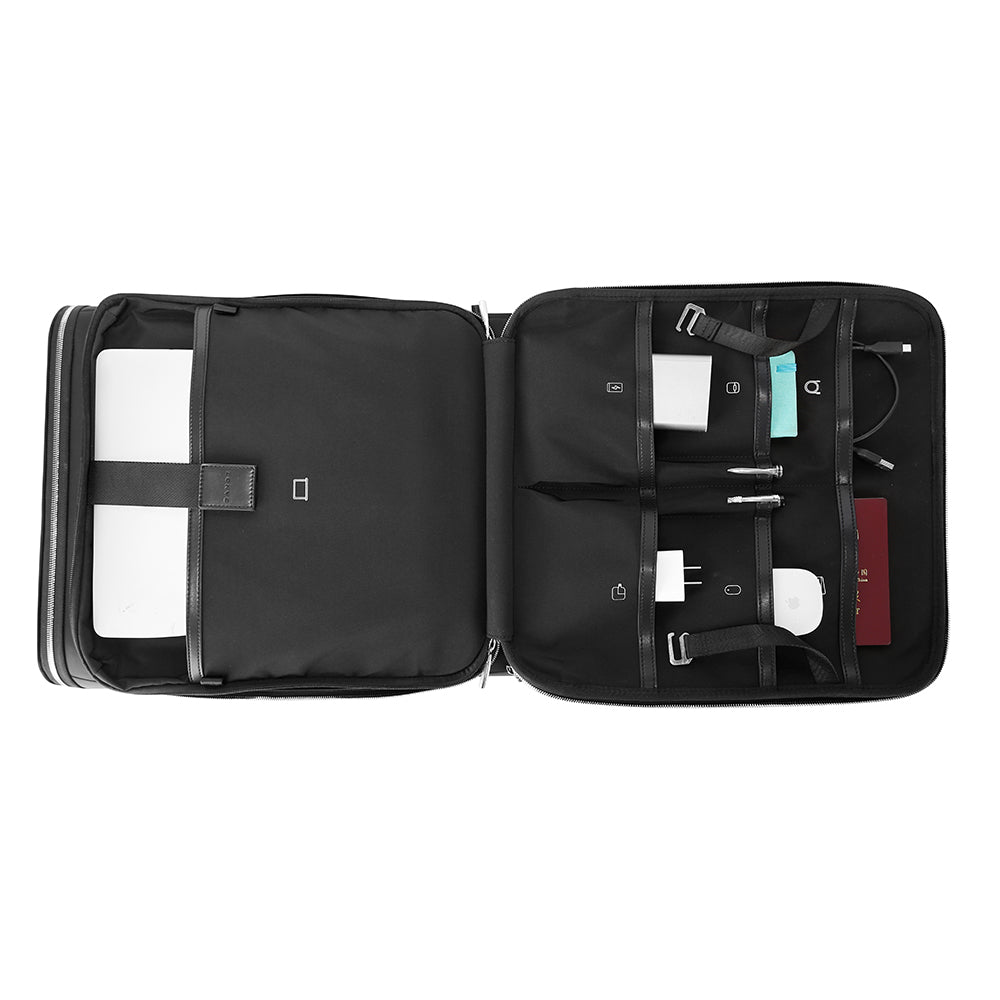 ANGE Unisex 360 Degree Silent Glide Wheels TSA Lock Premium 20inch Carry on Multifunction Travel Luggage