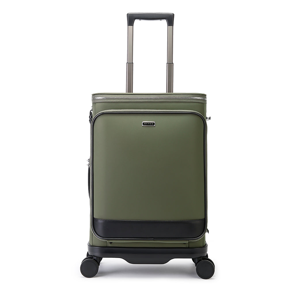 ANGE Unisex 360 Degree Silent Glide Wheels TSA Lock Premium 20inch Carry on Multifunction Travel Luggage