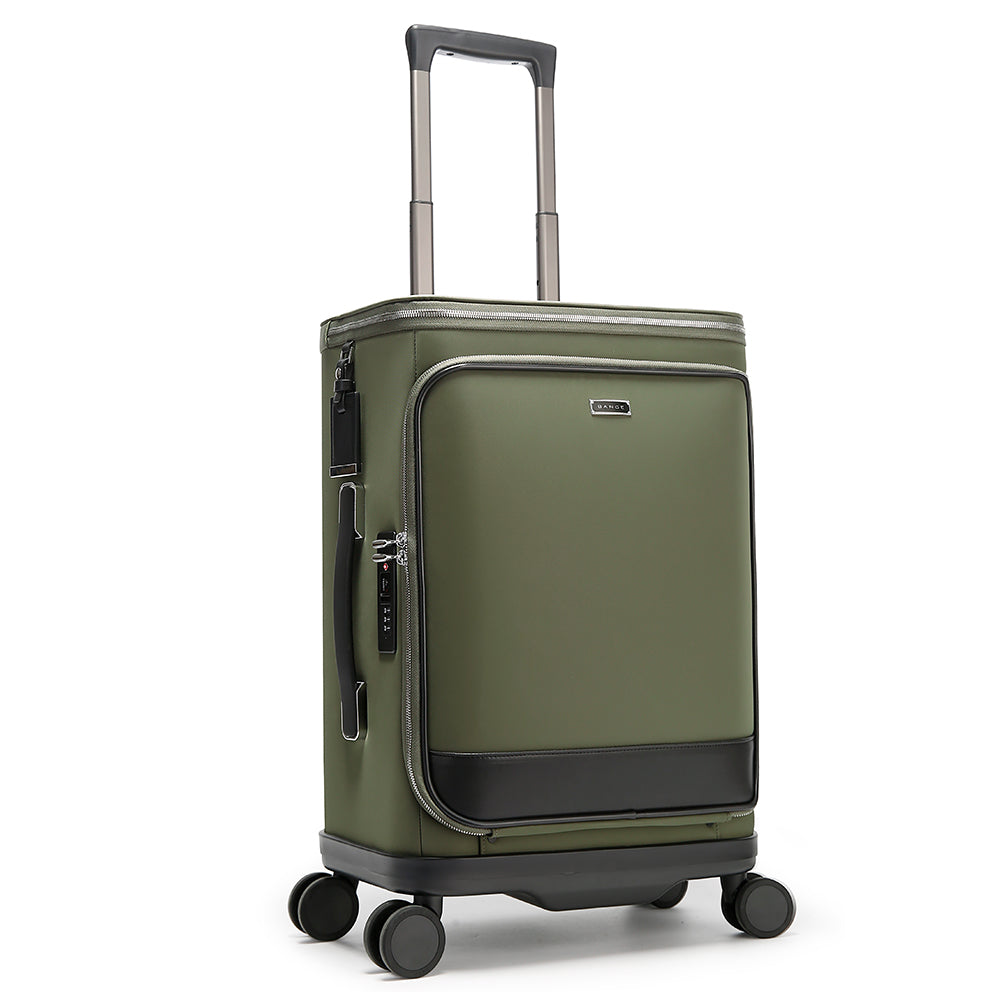 ANGE Unisex 360 Degree Silent Glide Wheels TSA Lock Premium 20inch Carry on Multifunction Travel Luggage
