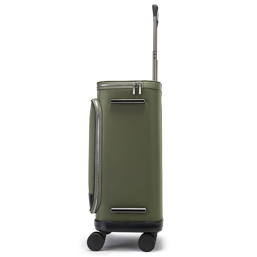 ANGE Unisex 360 Degree Silent Glide Wheels TSA Lock Premium 20inch Carry on Multifunction Travel Luggage