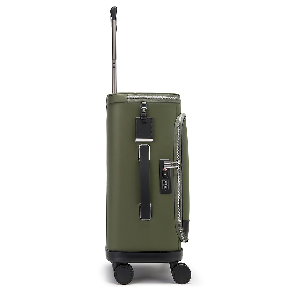 ANGE Unisex 360 Degree Silent Glide Wheels TSA Lock Premium 20inch Carry on Multifunction Travel Luggage