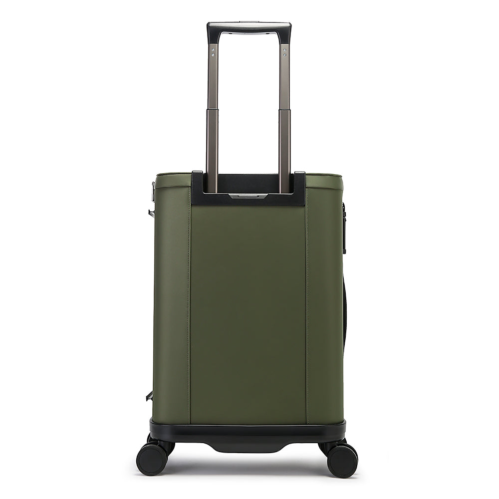 ANGE Unisex 360 Degree Silent Glide Wheels TSA Lock Premium 20inch Carry on Multifunction Travel Luggage