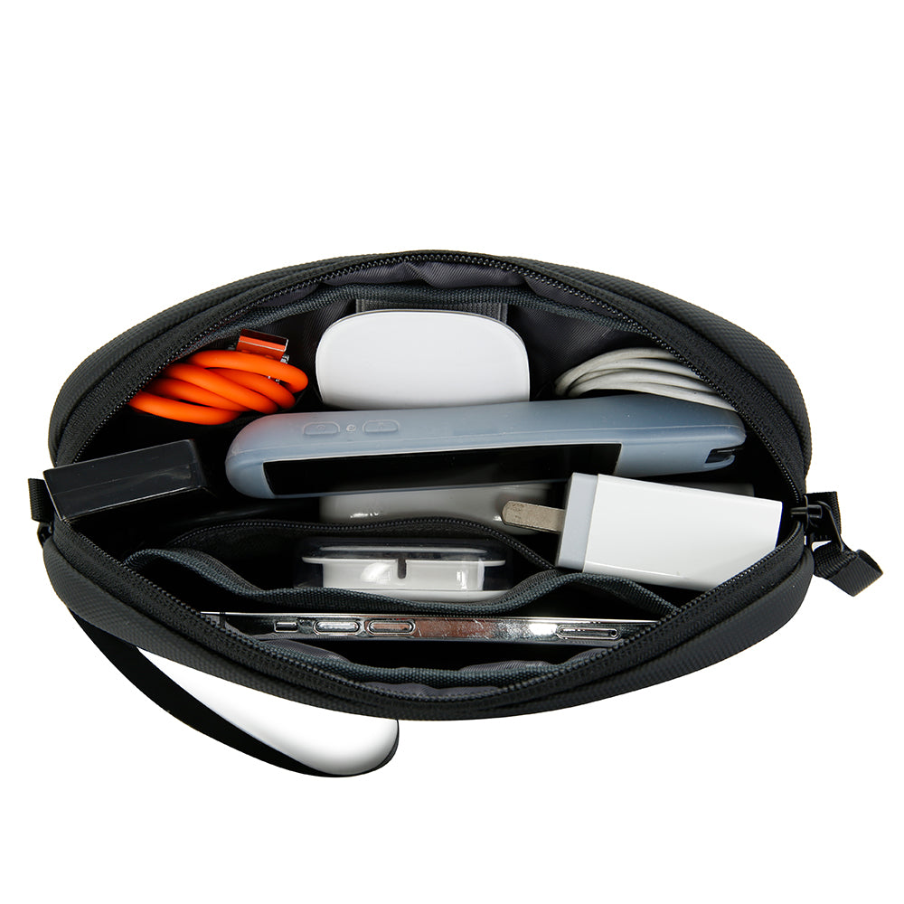 light waterproof unisex digital USB cable storage hand bag