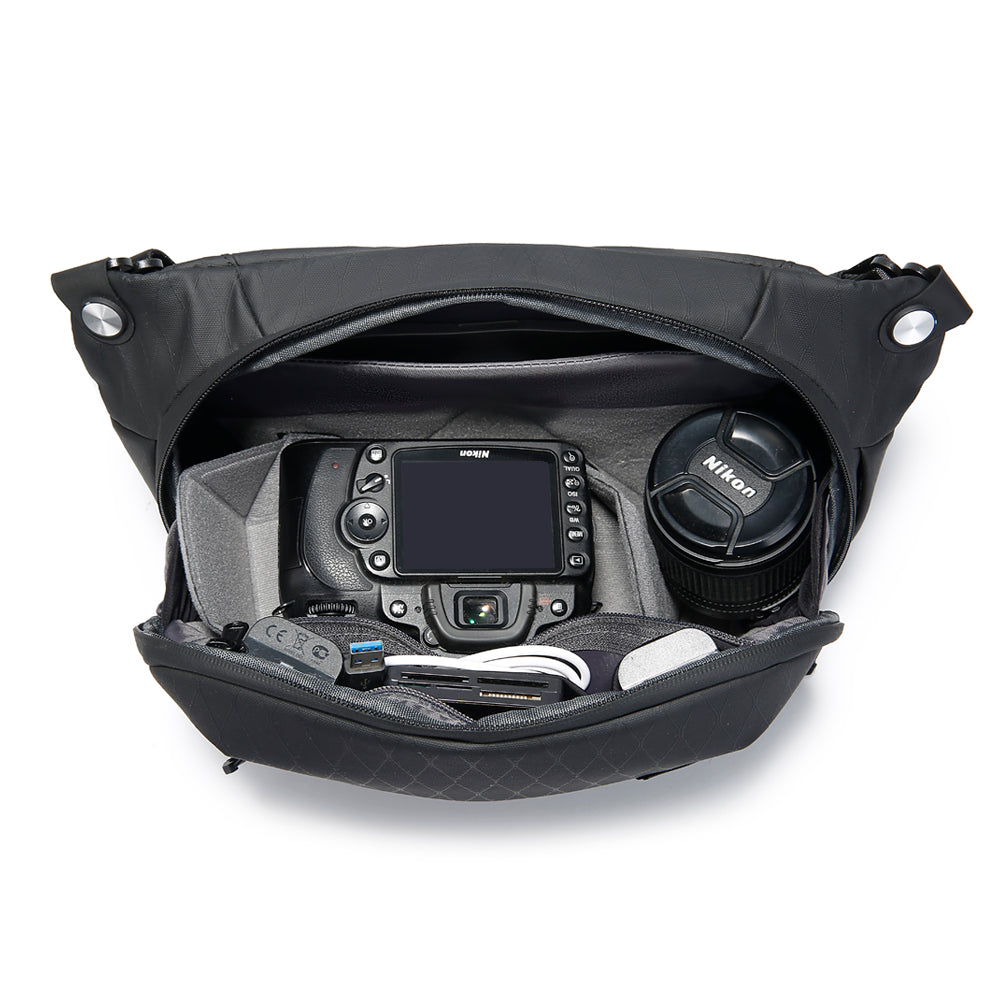 BANGE New Waterproof Camera Sling Bag Multifunctional Separate Dslr Photography Digital Gear & Camera Bags