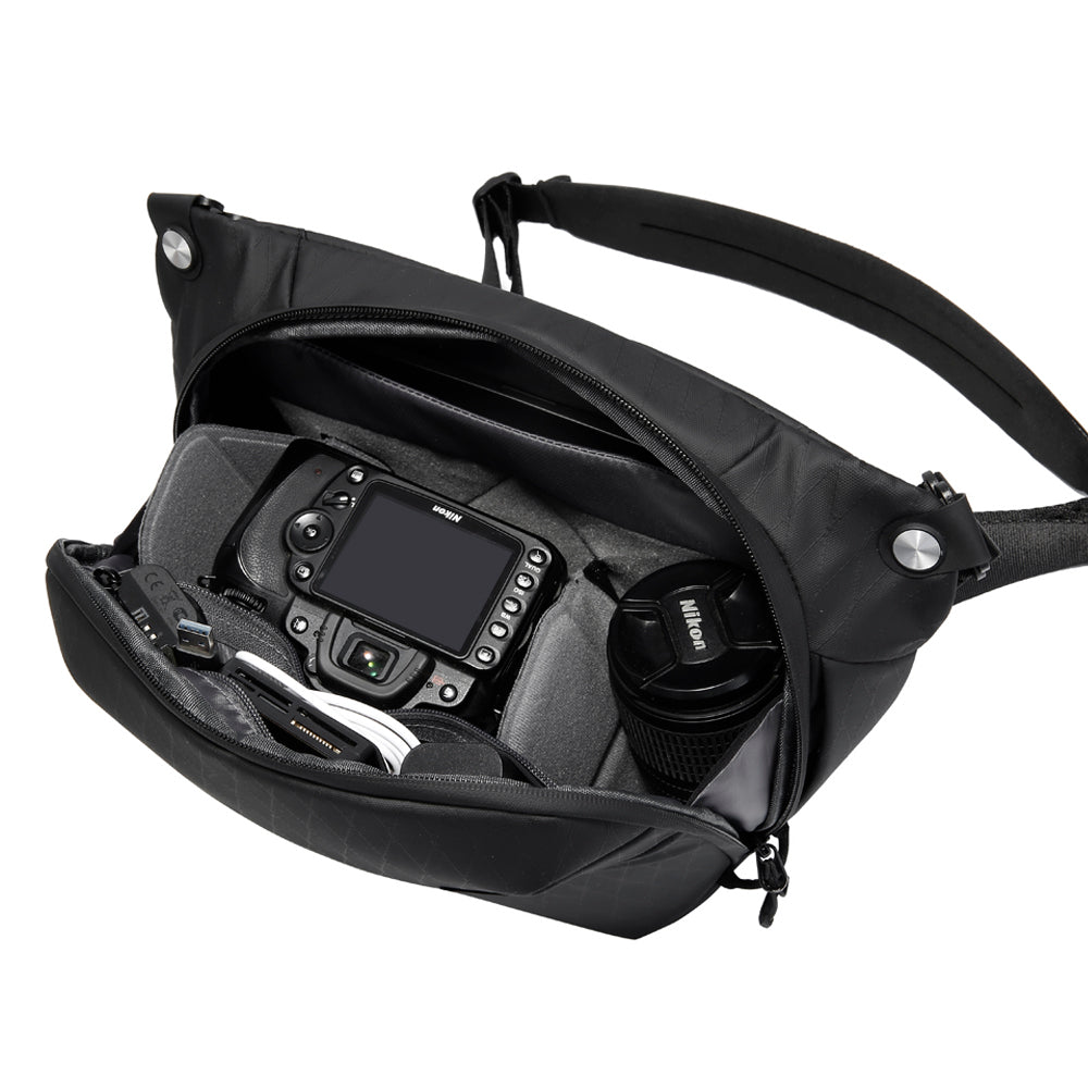 BANGE New Waterproof Camera Sling Bag Multifunctional Separate Dslr Photography Digital Gear & Camera Bags
